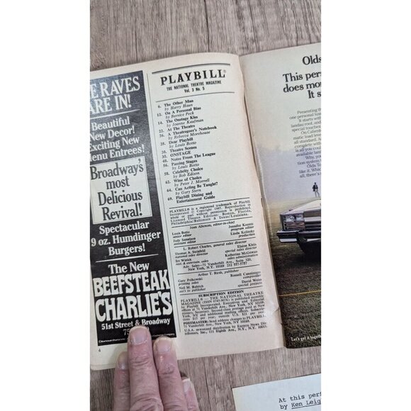 Vintage 1983 Playbill "My One And Only" St. James Theatre Collectible - Picture 5 of 6